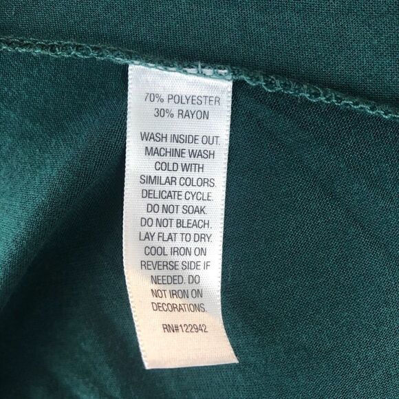 NWT Passports 3/4 Green Sequined Top Size M - Picture 7 of 7